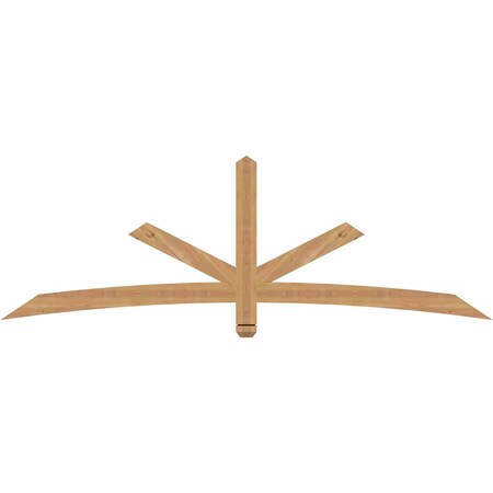 Ekena Millwork Alberta Smooth Timber Gable Bracket, Western Red Cedar, 84"W x 28"H x 1 1/2"D x 3 1/2"F, 8/12 Pitch GBW084X28X0204ALB00SWR